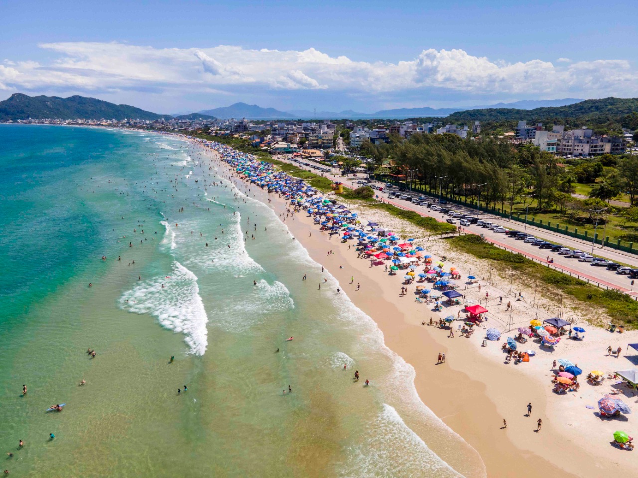 Vista aérea da Praia de Mariscal